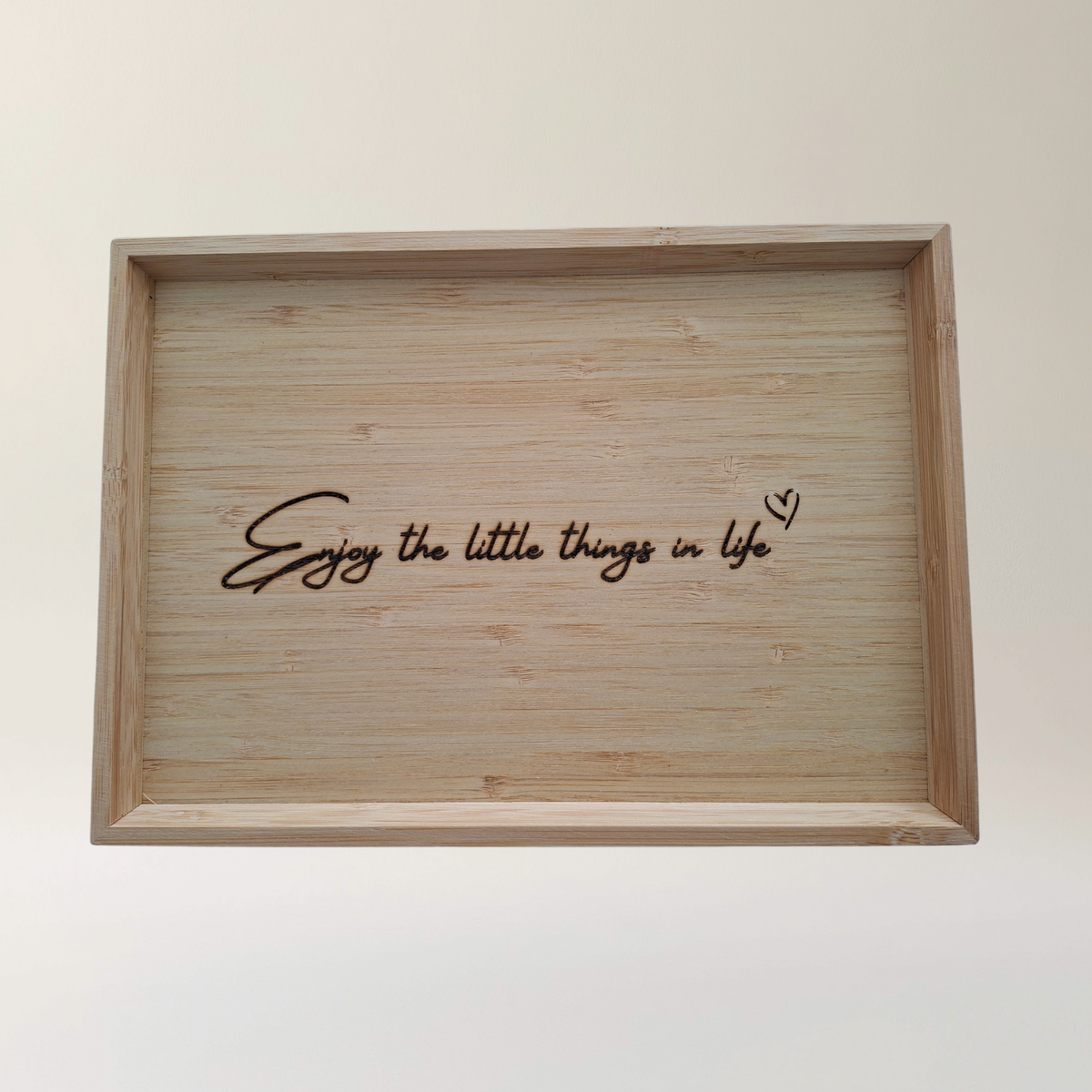 Plateau - dienblad "Enjoy the little things in life"