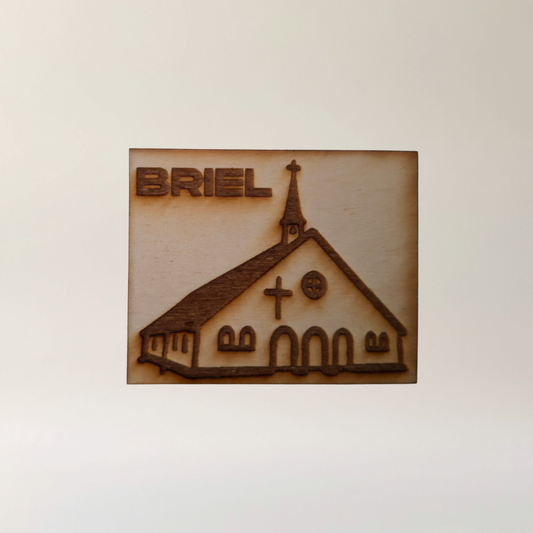 Magneet Briel kerk